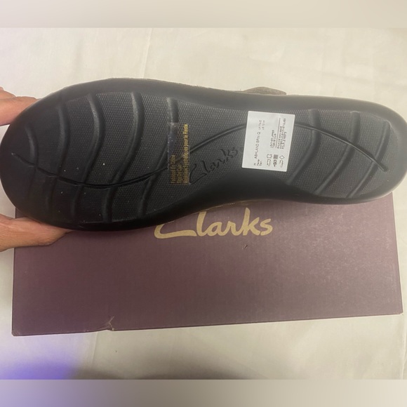 Clarks clogs, worn once, 10W, pewter color, in box - Picture 3 of 4